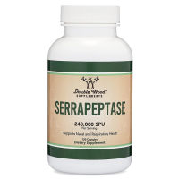 Double wood Serrapeptase 240,000 SPU 120 Capsules