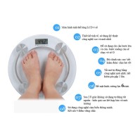 Cân sức khỏe - Cân điện tử hình tròn mặt kính cường lực tiện dụng Max 180kg thumbnail