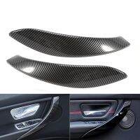 2XCar Interior Door Pull Handle Cover For-BMW 3 4 Series F30 F31 M3 F32 F33 F35 12-18 ABS Carbon Fiber Door Handle Trim