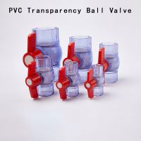 PVC Transparency Ball Valve PVC Ball Valve Coupler Adapter Water Connector For Garden Irrigation System Aquarium fish tank 1 Pcs