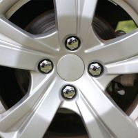 ฝาเกลียวดุมล้อรถยนต์16ชิ้น Carmilla ฝาครอบเกลียวเฉพาะสำหรับ Peugeot 207 208 3008 301 307 308 2008 408 508 207 4008 407