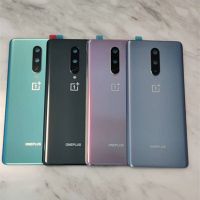 Oneplus8ด้านหลังสำหรับ Oneplus 8 6.55 "One Plus แก้วฝาหลังเปลี่ยนเคสประตู + โลโก้