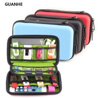 GUANHE Waterproof  Hard Drive Earphone USB Flash Case Digital Storage Bags Organize Box Pochette Disque Dur 2.5 Hard Drive