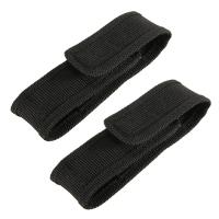 6Pcs 13cm Black Nylon Holster Holder Belt Pouch Case Bag for LED Flashlight Torch