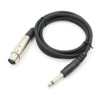 【1.5M/3M/5M/10M】  สายไมโครโฟนสายไฟ xlr female to jack 6 . 35 มม QC8191710