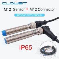 Cloweit ชุด M12 Inductive Proximity Sensor Switch 4pin เชื่อมต่อ2M PVC สาย2มม. 4มม. Flush Non-Flush การตรวจจับโลหะ