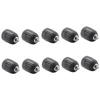 10 Pcs 3/8In Keyless Drill Chuck, Air/Electric/Cordless 1/32-3/8In 24 UNF 0.8-10Mm Quick, Drill Bit Screwdriver Adapter