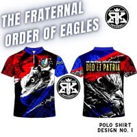 4DESIGNS THE FRATERNAL ORDER OF PHILIPPINE EAGLES POLO SHIRT/HUMANITARIAN/COOLSHIRT/DAILYWEAR/CASUAL（Contact the seller, free customization）