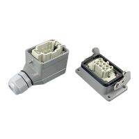 ：”{》： Heavy Duty Connectors HDC-HE-006-1/2/3/4-L F/M 6Pin 16A Screw Connection Industrial Rectangular Aviation Connector Plug