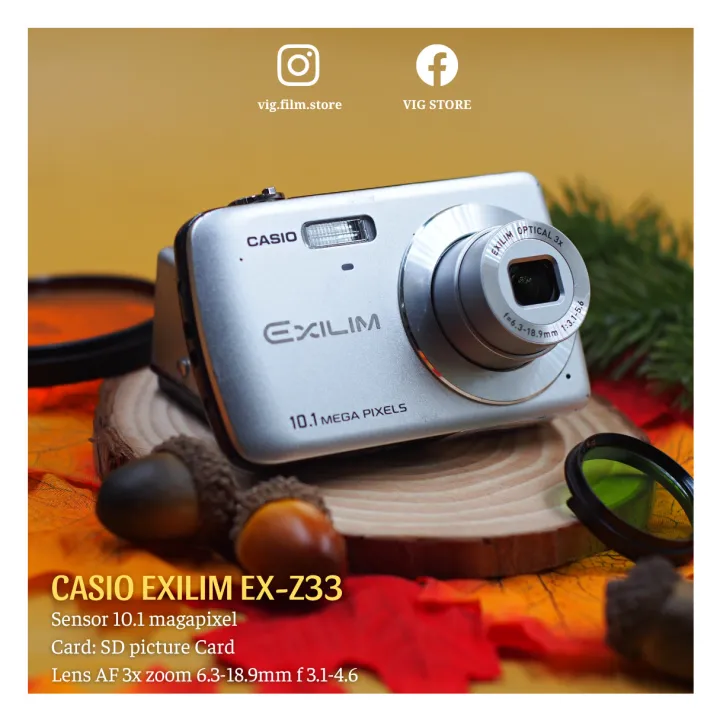 Máy ảnh kỹ thuật số Casio Exilim Ex-z33 mang đến cho bạn nhiều tính năng hấp dẫn và chất lượng ảnh tuyệt vời. Hãy đón xem hình ảnh liên quan đến sản phẩm để biết thêm thông tin chi tiết về chiếc máy ảnh này.