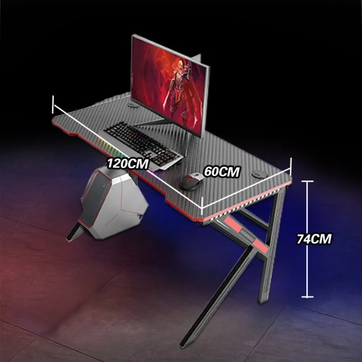 Gaming Table Desktop Computer Table Desk Game Carbon Matt Brazing