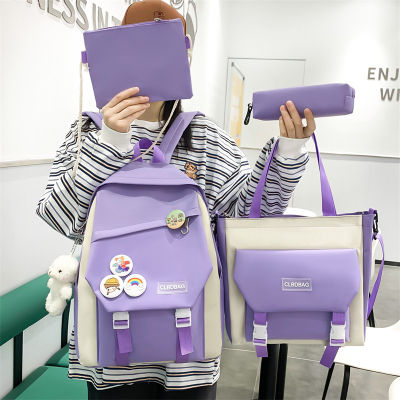 New Canvas Backpack Large Capacity Travel Bag Japanese And Korean Partysu Schoolbag Junior High School Student Backpack 2023