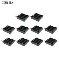10pcs 4x 18650 Battery Holder Plastic Battery Holder DIY 18650 Storage Box Case With Wire Leads For 4 Slot 18650 Batteries