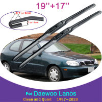 for Daewoo Lanos Chevrolet Lanos 1997~2020 Model Frameless Rubber Wiper Snow Scraping Front Windshield Brushes Car Accessories