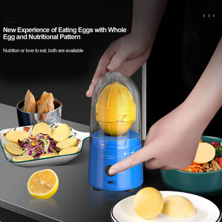 Electric Egg Yolk Mixer Rechargeable Egg Spinner Scrambler for Small and Large Eggs Portable