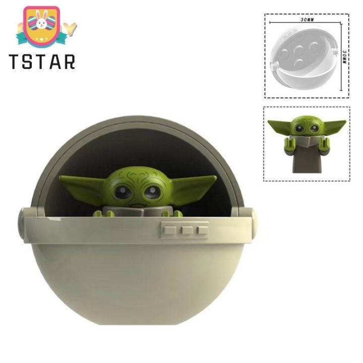 tstar-หุ่นมาสเตอร์โยดาแมนดาลอเรีย-บล็อกตัวต่อของเล่นสำหรับ-kt1039เด็กสตาร์วอร์ส-cod
