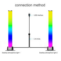 LED Pickup Light RGB Sound Control Symphony Lamp App Control Music Rhythm Lights Ambient LED Lamp Bar Computer Desktop Light