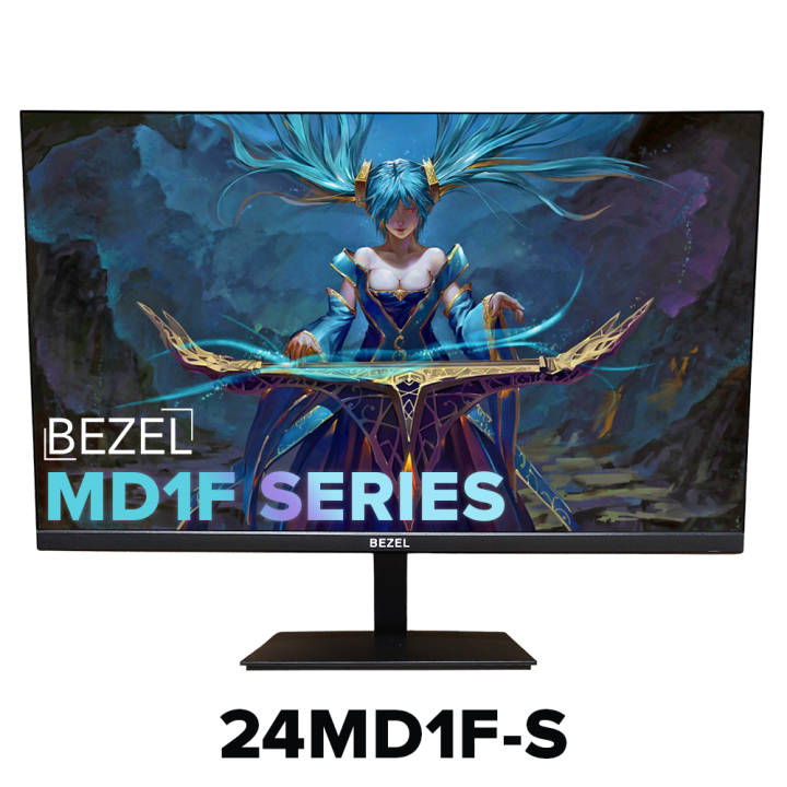 Bezel 24MD1FS Gaming Monitor 24" 24 Inches FHD 1920 x 1080p