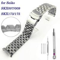 สายสายนาฬิกาข้อมือสแตนเลส316L สำหรับ Seiko SKX007สายรัดข้อมือ SKX175 SKX173สายรัด20มม. 22มม.