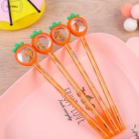 YANL MALL 20PCS สีส้มสีส้ม ปากกาเจล ของขวัญสำหรับเด็ก 0.5มม. ปากกาที่เป็นกลาง สร้างสรรค์และสร้างสรรค์ พลาสติกทำจากพลาสติก ปากกาลูกลื่น ออฟฟิศสำหรับทำงาน