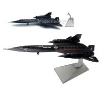 Diecast Metal 1:144 Scale โมเดลเครื่องบินรบ SR-71 SR71 Blackbird เครื่องบินโครงอัลลอยโมเดลเครื่องบินของเล่นเก็บสะสมหรือของขวัญ