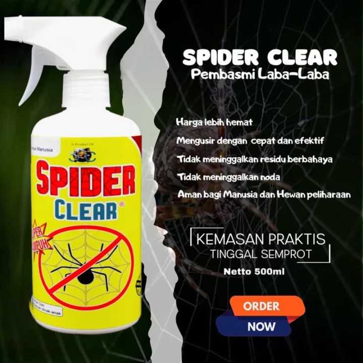 Obat Labalaba Spiderclear Cair Di Rumah & Kandang, Obat Serangga