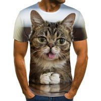 2023Cute Animal Summer Menflame 3d T Print Shirt Short Sleeved Mens Tshirt O-neck Women Harajuku XXS-6XL