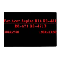 1366X768 TN HD 30 PINS EDP 60Hz หน้าจอ LCD ประกอบระบบสัมผัสสำหรับ Acer Aspire R14 R3-471 R3-471T ประกอบระบบสัมผัส R3-431