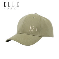 ELLE HOMME หมวกทรงเบสบอล Signature Cap สไตล์ casual สีเขียว (W8V013)