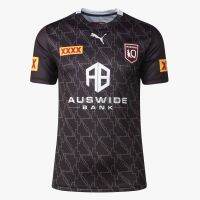 High qual QLD Maroons Training Jersey guingamp throws at rugby Training under the black shirt with short sleeves