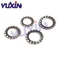 1000Pcs DIN6798A M2.5 M3 M4 M5 M6 M8 M10 304 Stainless Steel A2 Washers External Toothed Gasket Washer Serrated Lock Washer