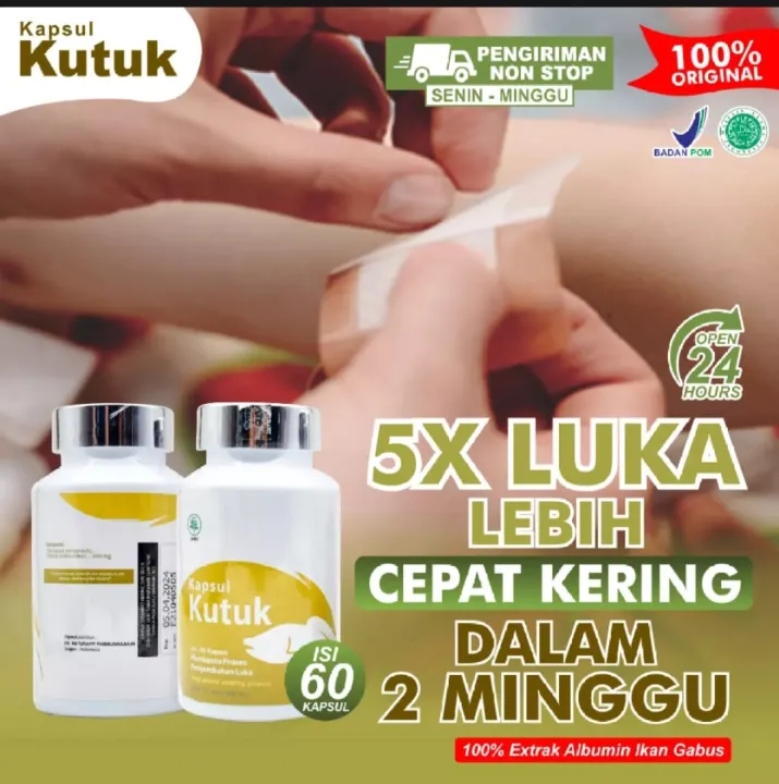 Kapsul Kutuk Premium 5x Obat Pembersih Darah Kotor Herbal Albucare 100