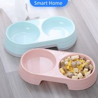 ชามข้าวแมว ชามข้าวหมา แบบ 2 หลุม 2 Size ชามใส่น้ำ และอาหาร Pet bowl