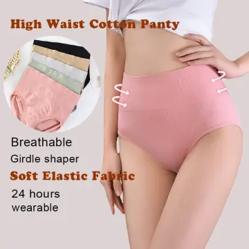 Cotton High Waist Abdominal Slimming Antibacterial Underwear
