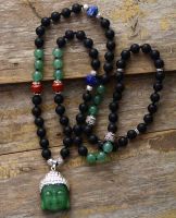 High End New Natural Stones Buddha Pendant Necklace Women Classic Yoga Meditation Necklace Jewelry Gifts Wholesale