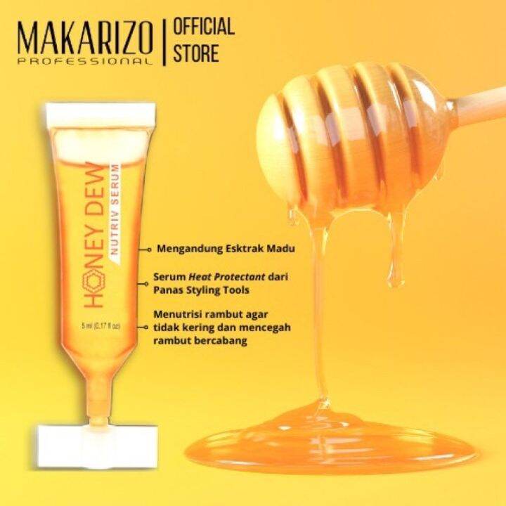 MAKARIZO Honey Dew Hair Serum 5ml Lazada Indonesia