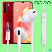 หูฟัง สมอลทอล์ค OPPO Aux 3.5 mm. In-Ear ออปโป้ อินเอียร์ เสียงดี เบสหนัก รีโมทเล่น-หยุดเพลง-เพิ่ม-ลดระดับเสียง A91