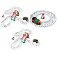 Christmas Rail Car Building Toys Set Car Play Set with Battery-Powered Rail Car Building Toys Montessori Construction Toys for Preschool Games Birthday Gifts safety