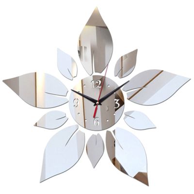 Mirror Acrylic Material Single Face Wall Stickers Modern Style Wall Quartz Clocks Home Decor Wall Watches