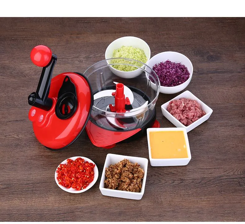 Onion Chopper Food Chopper- Hand Crank Food Processor Chops Chili,  Vegetable, Nuts, Fruits, Salad With A Egg Separator