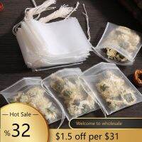 {Xiaoyi Coffee} 50/100PCS ถุงชาแบบใช้แล้วทิ้งกรองสำหรับ Infuser พร้อม String Heal Seal Food Grade ผ้าไม่ทอ Spice Filters