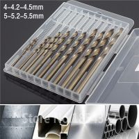 10Pcs Set 4-5.5MM Cobalt High Speed Steel Twist Drill Hole M35 Stainless Steel Tool The Whole Ground Metal Reamer Tools