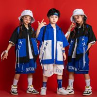 [COD] Childrens street dance costumes trendy clothes boys summer hip-hop loose suit girls