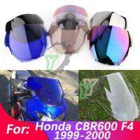 99-20 Cafe Rsuitable Fo Acer รถจักรยานยนต์กระจกบังลมที่เบนทางลมสำหรับ Honda CBR600 F4 CBR 600 1999-2000