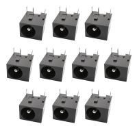 10Pcs DC044 5.5x2.1 mm DC Power Jack Socket 3 Pin Panel Mount Connector Adapter 5.5*2.1mm DC Power Supply Interface DC-044  Wires Leads Adapters