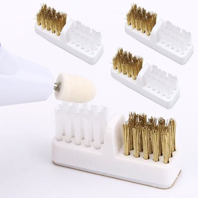 1Pcs Nail Drill Bits Cleaning Brush Dust Brush Copper Wire Cleaner Electric Manicure Drills Grinding Head Nails Accessories Tool