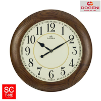 SC Time Online นาฬิกาแขวน DOGENI รุ่น WNW017DB ความกว้าง 55 ซม. นาฬิกาแขวนไม้ sctimeonline