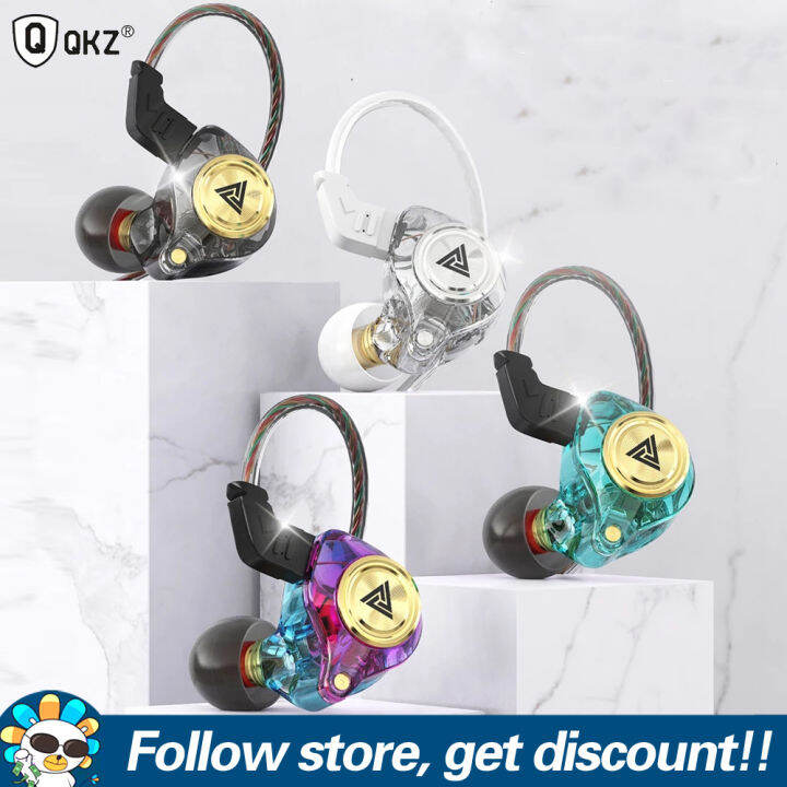 QKZ AK3 Earphones With Mic HIFI Bass Music IEM Headphones 3.5mm Stereo