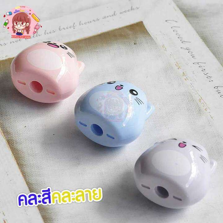 พร้อมส่ง-กบเหลาดินสอ-แมวน้อย-น่ารัก-จำนวน-3-ชิ้น