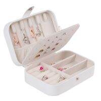 【hot】▨♘  Jewelry Casket Organizer Display Boxes Leather Storage Earrings